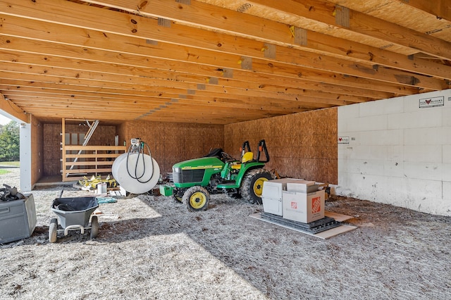 view of storage room