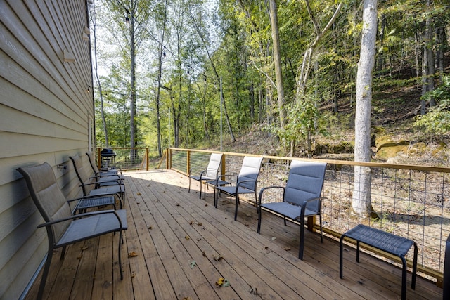 view of wooden terrace