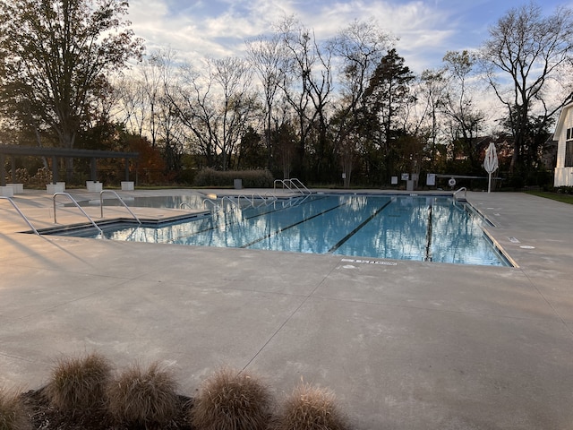 view of pool with a patio