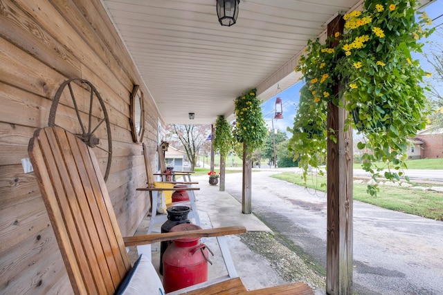 view of patio with covered porch