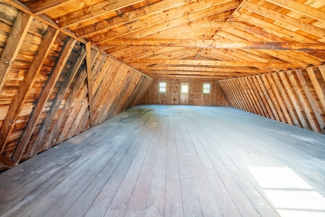 view of attic