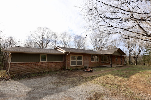 view of ranch-style home