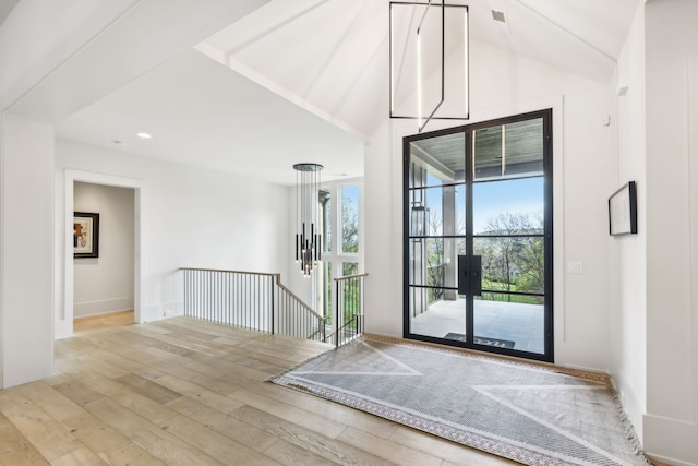 entryway featuring light wood-type flooring