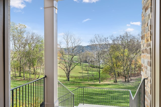 view of balcony