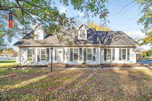 view of cape cod home