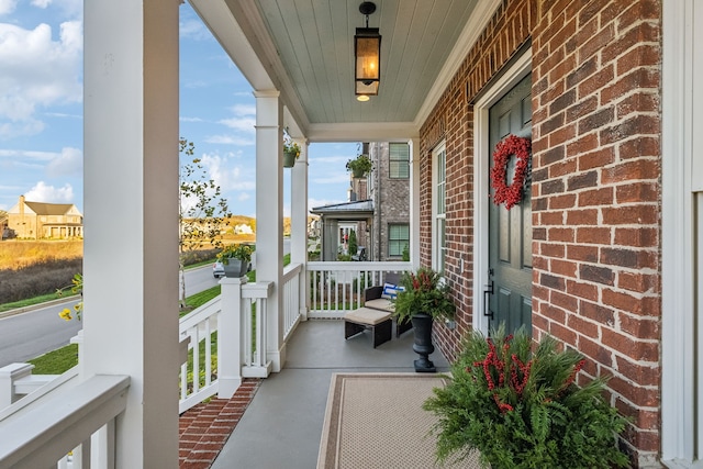 balcony with a porch