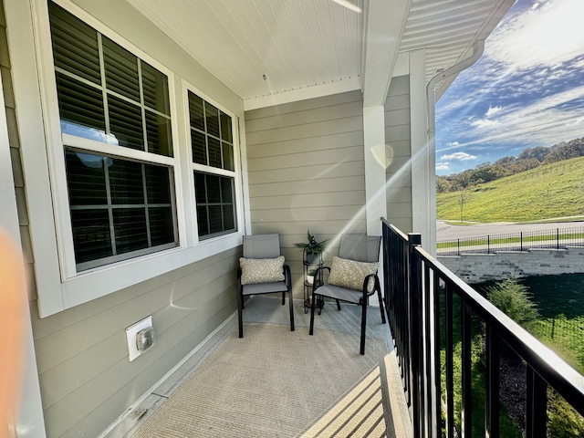 view of balcony