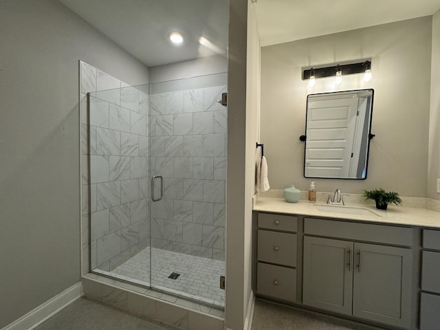 900 Vintage Green Ln Unit 301, Franklin, TN 37064 - bathroom featuring vanity and a shower stall
