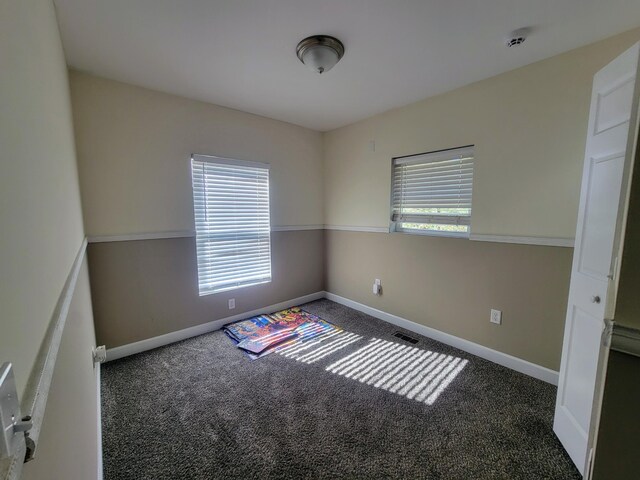 carpeted empty room with a healthy amount of sunlight