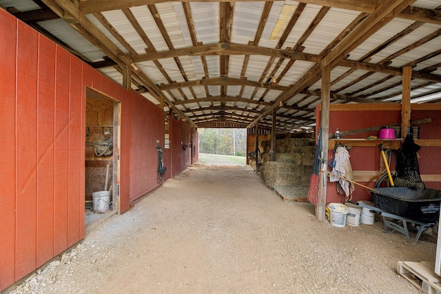 view of horse barn