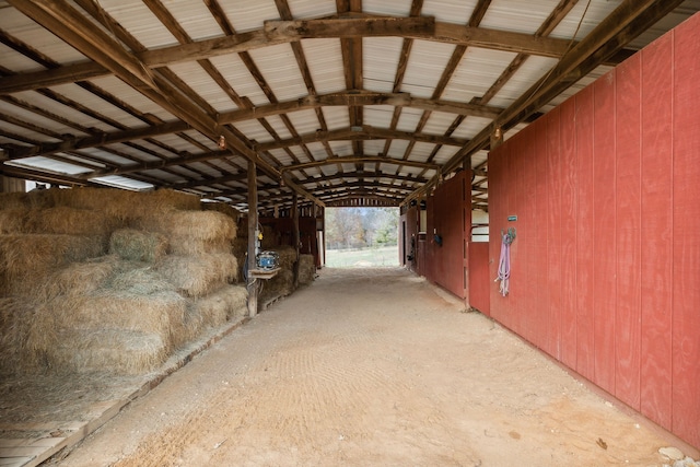 view of horse barn