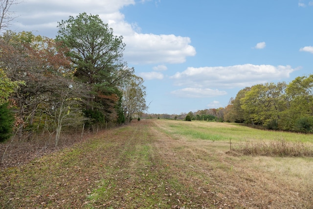 exterior space with a rural view