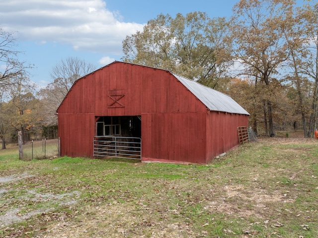 view of outdoor structure