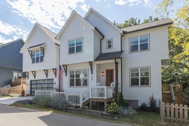 view of front of house featuring a garage