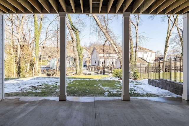 view of yard with a patio area