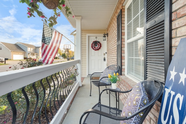 view of balcony