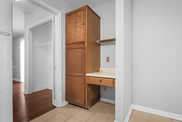 interior space featuring hardwood / wood-style floors