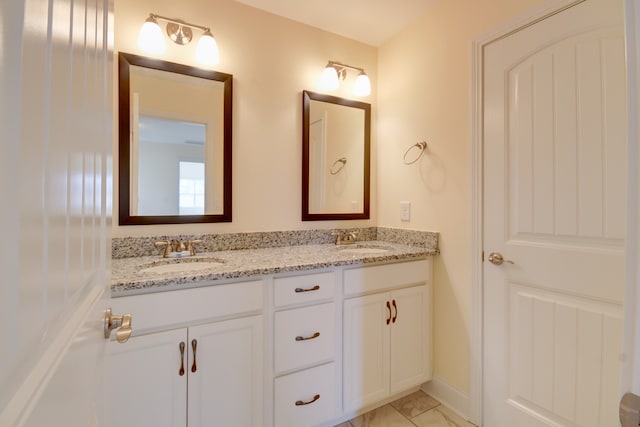 bathroom featuring vanity