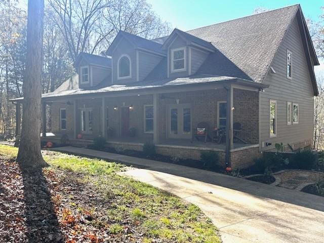 view of front of house with a porch