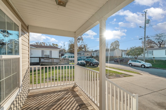 balcony with a porch