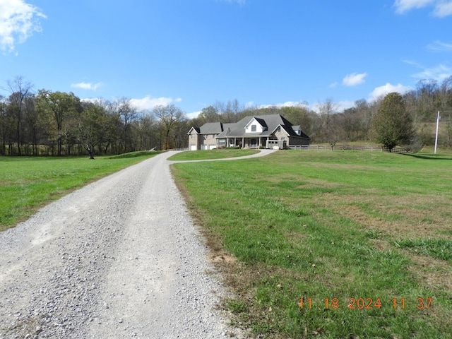 view of road