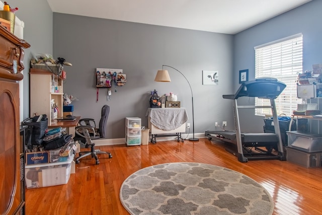 interior space featuring hardwood / wood-style flooring