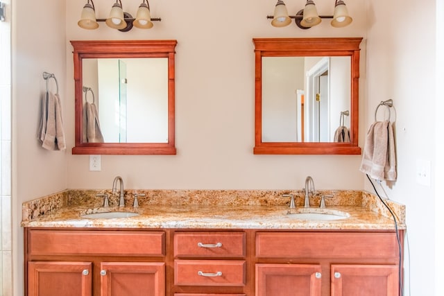 bathroom featuring vanity