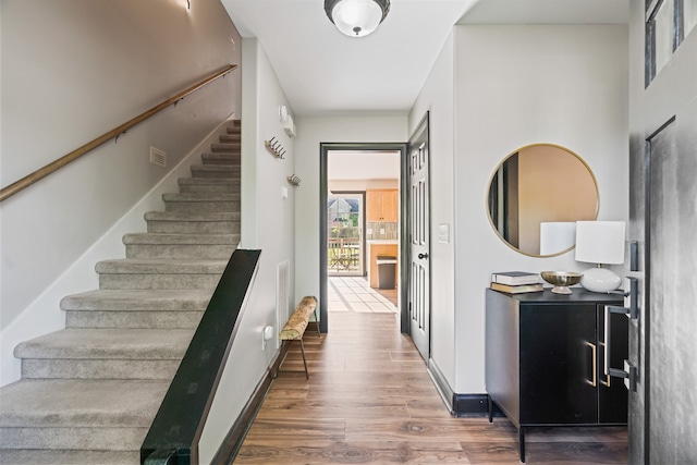 interior space featuring hardwood / wood-style floors