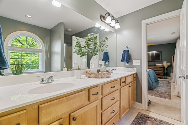 bathroom with vanity