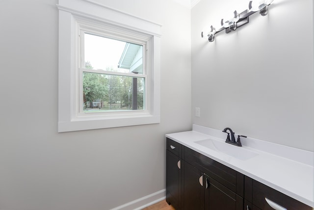 bathroom with vanity