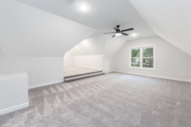 250 Bascom Rd, Jackson, TN 38305 - bonus room with carpet floors, baseboards, vaulted ceiling, a ceiling fan, and recessed lighting