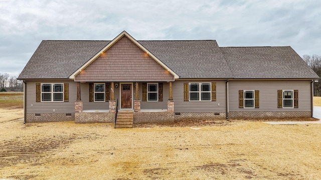 craftsman inspired home featuring a porch