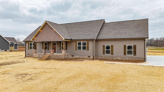 craftsman-style house featuring covered porch