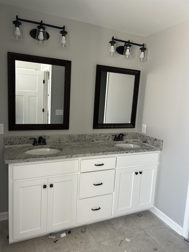 bathroom featuring vanity