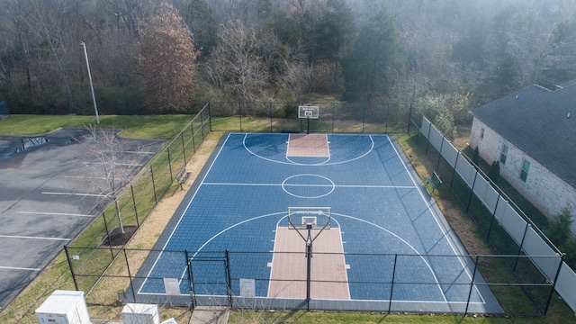 view of sport court