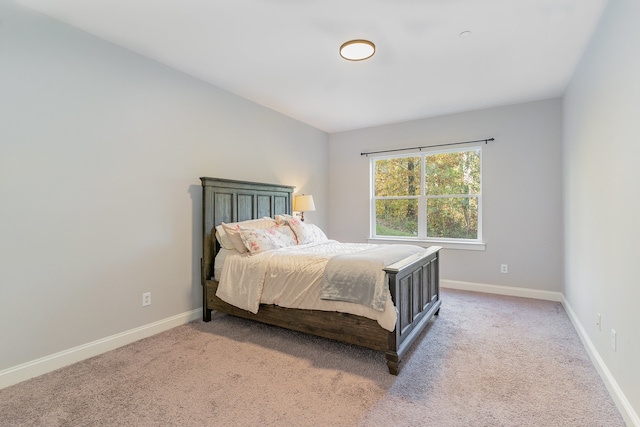 bedroom featuring carpet