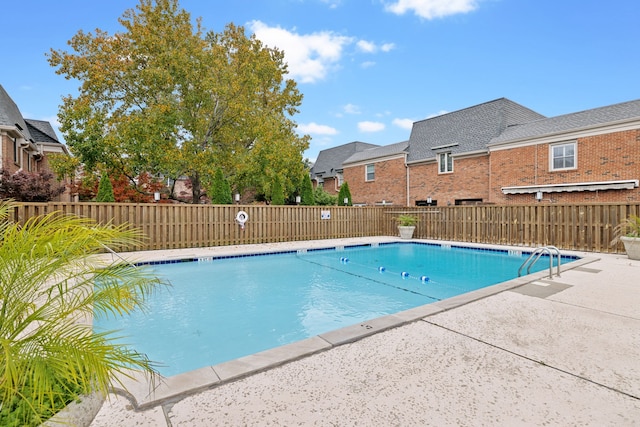 view of pool with a patio area