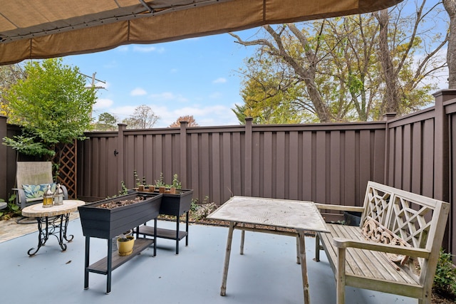 view of patio