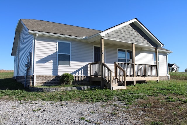 view of front of house with a porch