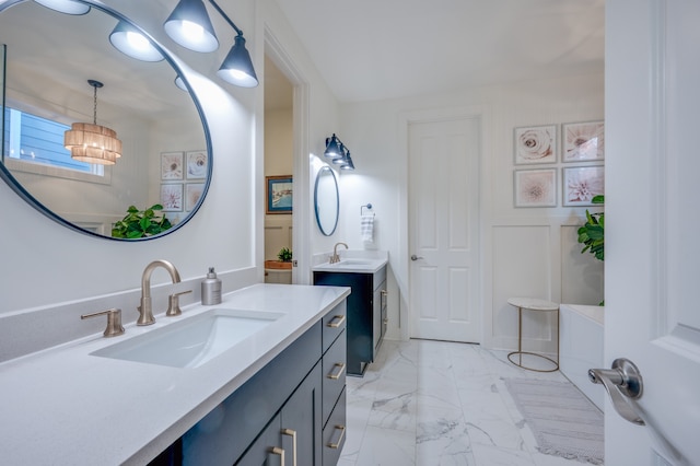 bathroom featuring vanity