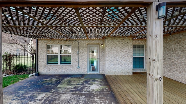 view of wooden terrace