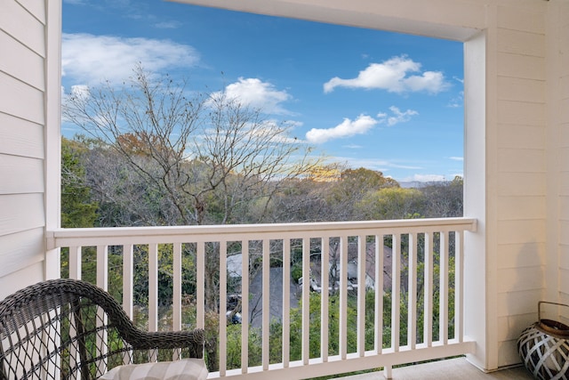 view of balcony