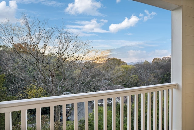 view of balcony