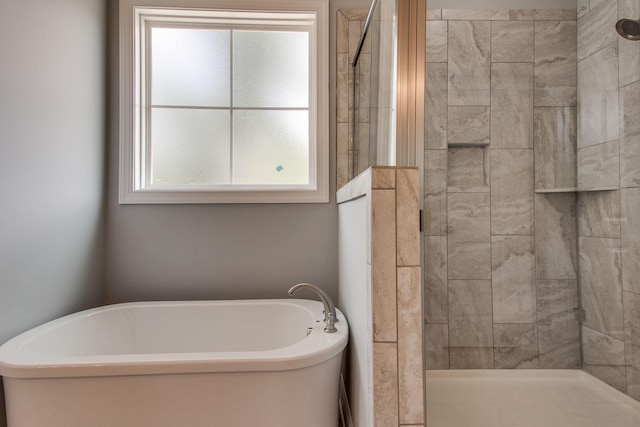 11B Double Br, Columbia, TN 38401 - full bath with a freestanding tub and a tile shower