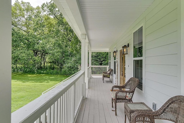 11B Double Br, Columbia, TN 38401 - wooden porch with a lawn