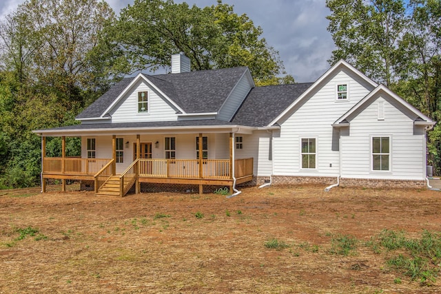 view of front of house with a porch