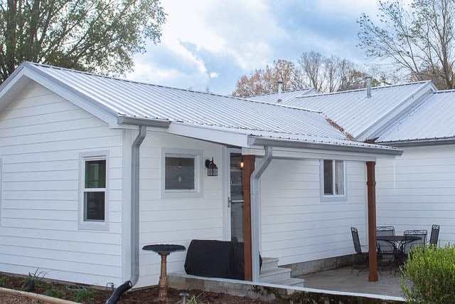 rear view of house with a patio area