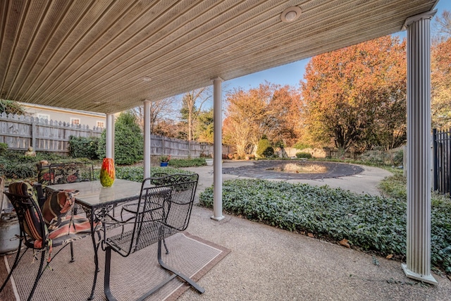 view of patio