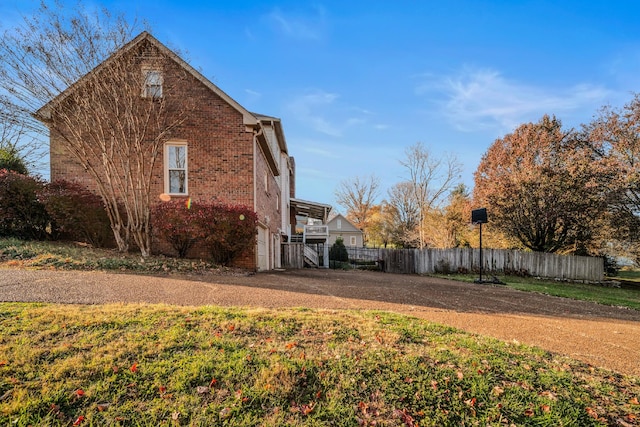 view of side of property