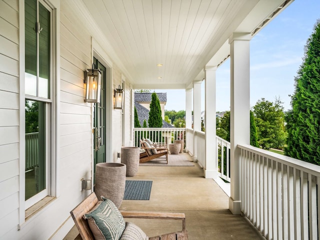 view of balcony